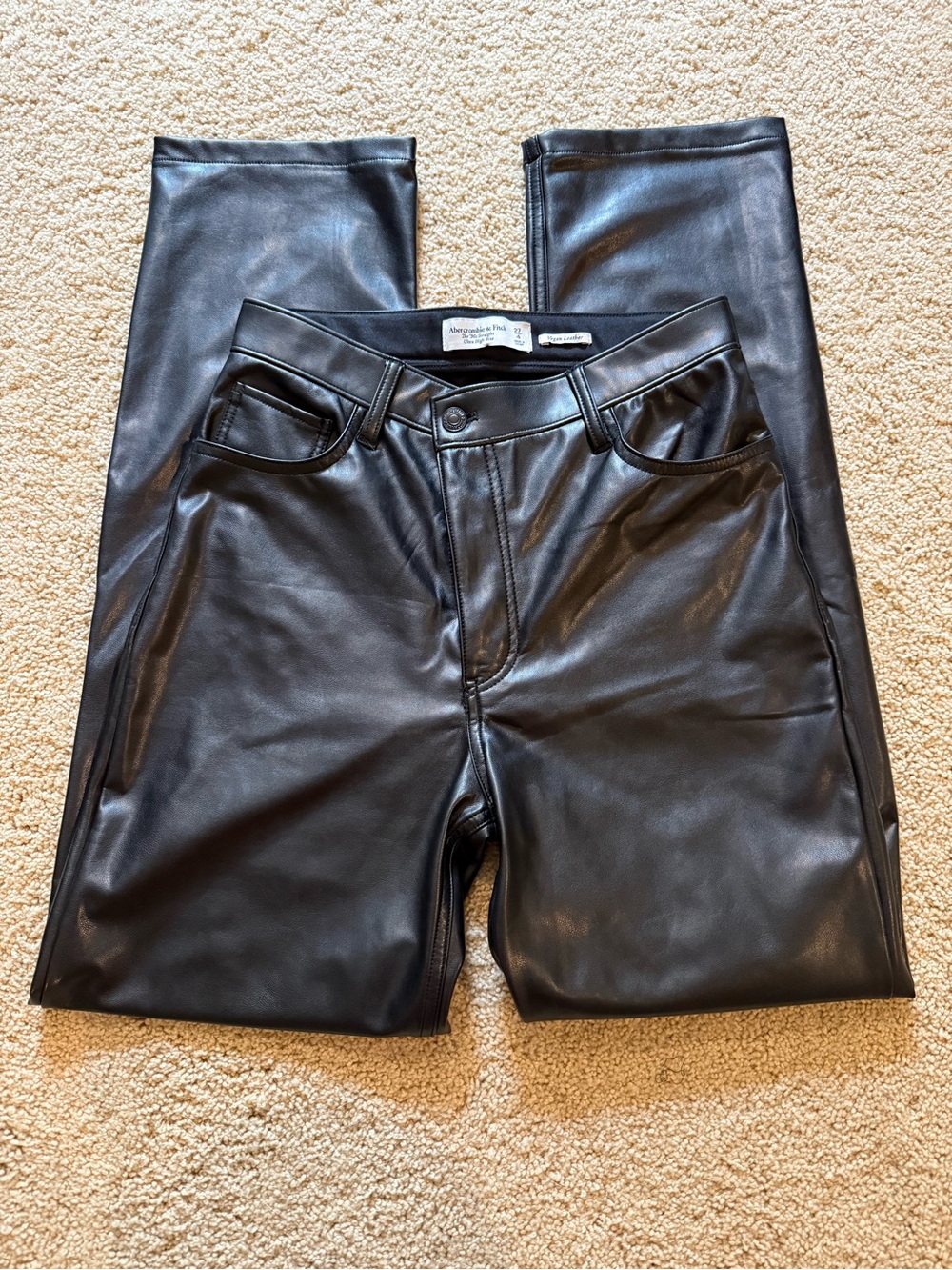 Abercrombie Vegan Leather Pants sz 27